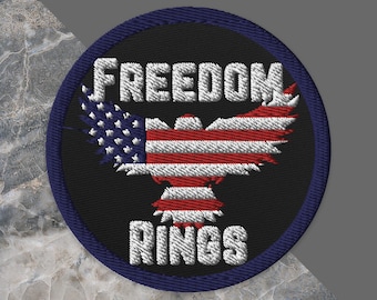 American Eagle Embroidered Patch: USA Patriot Twill Patch (3 inch)