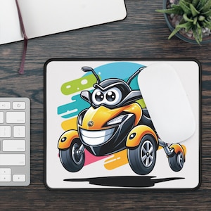 Can-Am Spyder/Ryker Mouse Pad: Watercolor Motorcycle Art image 1