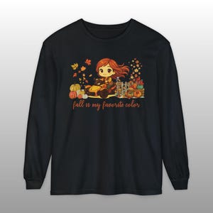 Can-Am Spyder Fall T-Shirt: Comfort Colors Moto Trike Girl Autumn Tee Black