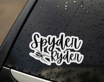 Can-Am Spyder Ryder Decal: Motorcycle Trike Helmet Sticker