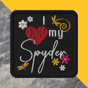 Can-Am Spyder Embroidered Patch, Applique Patch, Spyder Motorcycle Patch, Spyder Lover Gift, Jacket Patch, Vest Patch, Can-Am Spyder Patch