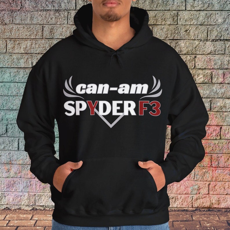 Can-Am Spyder F3 Hoodie: Ryder Graphic Sweatshirt Black