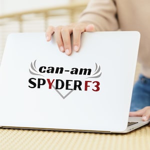 Can-Am Spyder F3 Ryder Kiss-Cut Vinyl Decals, Can Am Spyder F3 Sticker, Motorcycle Decal, Spyder Bike and Helmet Decal, Spyder Trike, F3