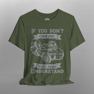 Can-Am Spyder RT T-Shirt: Trike Rider Pride Apparel Military Green
