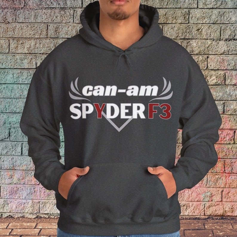 Can-Am Spyder F3 Hoodie: Ryder Graphic Sweatshirt Dark Heather