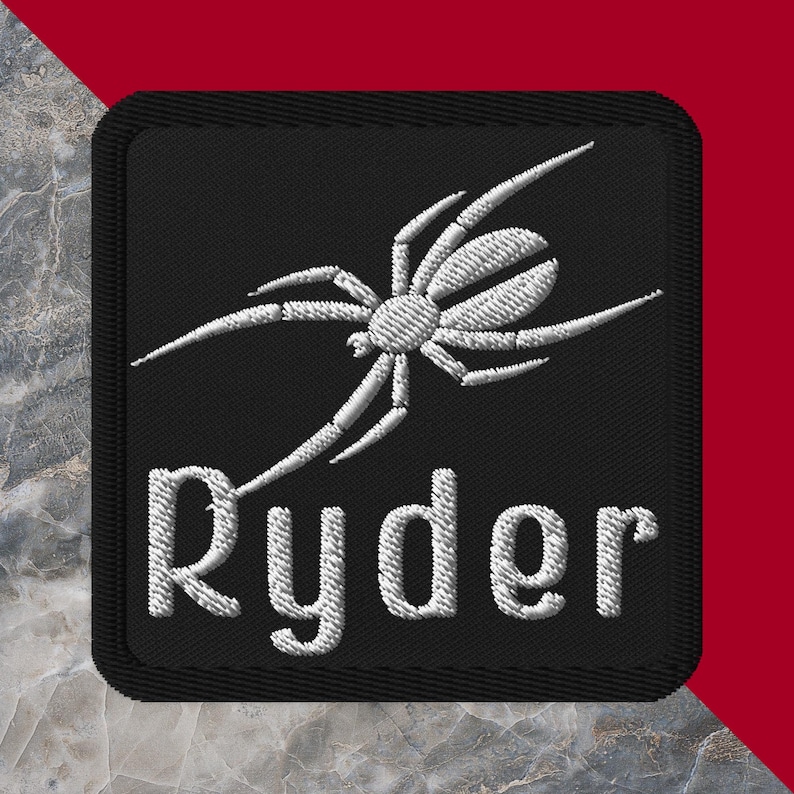 Spider Jacket Patch Can-am Spyder Embroidered Patch: Trike Motorcycle Spyder Ryder Design ...