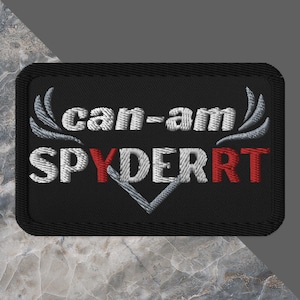 Can-Am Spyder RT Embroidered Patch, Applique Patch, CanAm Spyder Trike Patch, Spyder Lover Gift, Jacket Patch, Vest Patch, Can Am Spyder