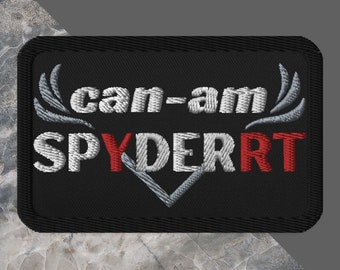 Can-Am Spyder RT Embroidered Patch: Trike Motorbike Jacket Applique