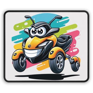 Can-Am Spyder/Ryker Mouse Pad: Watercolor Motorcycle Art image 3