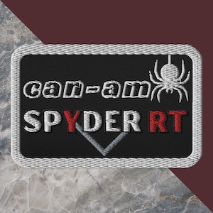Can-Am Spyder RT Embroidered Patch, Applique Patch, CanAm Spyder Trike Patch, Spyder Lover Gift, Jacket Patch, Vest Patch, Can Am Spyder