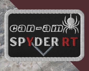 Can-Am Spyder RT Embroidered Patch: Trike Motorcycle Jacket Vest Applique