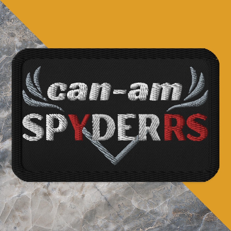 Can-Am Spyder Embroidered Patch, Applique Patch, CanAm Spyder Trike Patch, Spyder Lover Gift, Jacket Patch, Vest Patch, Can Am Spyder Patch
