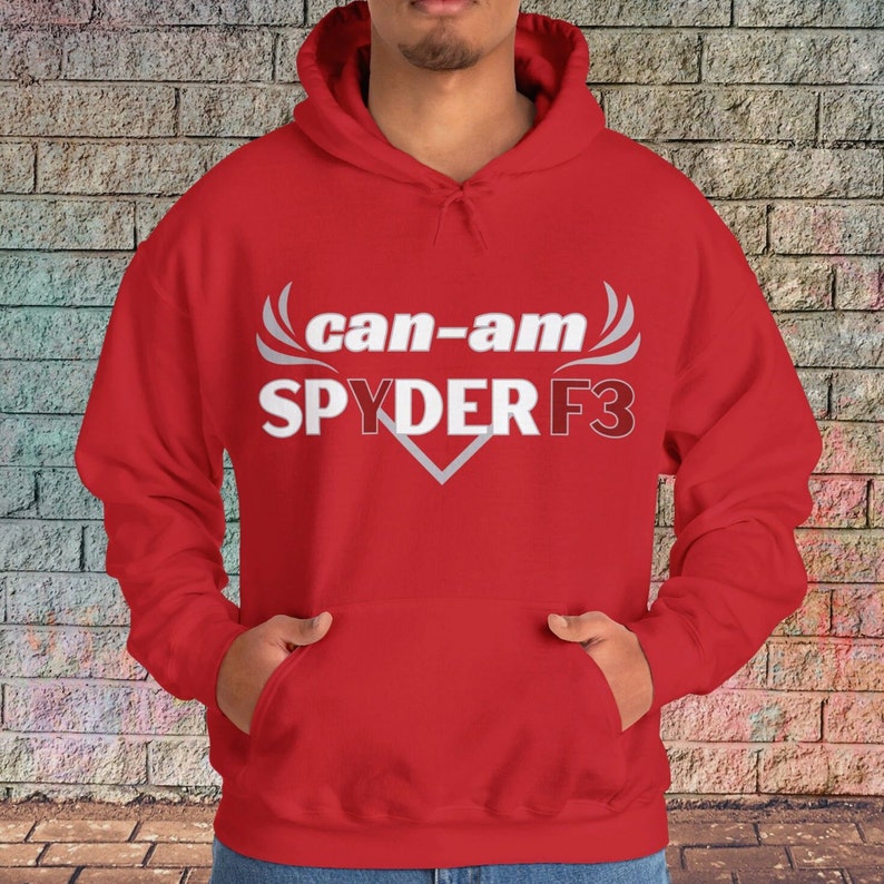 Can-Am Spyder F3 Hoodie: Ryder Graphic Sweatshirt Red