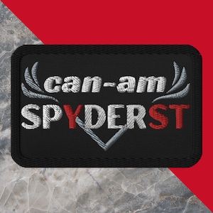 Can-Am Spyder Embroidered Patch, Applique Patch, CanAm Spyder Trike Patch, Spyder Lover Gift, Jacket Patch, Vest Patch, Can Am Spyder Patch