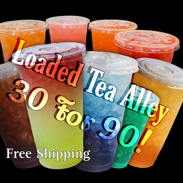Mega Loaded Energy Tea Go packs! 30 for 90! Free Shipping! Bulk orders! Loaded Teas! Different Flavors in Pics! 10 for 30 also available!
