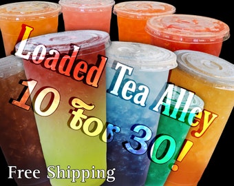 Mega Loaded Tea Go packs! 10 for 30! FLASH SALE! Free Shipping! Check out our other flavors in shop! Loaded Tea Kits! Energy Tea