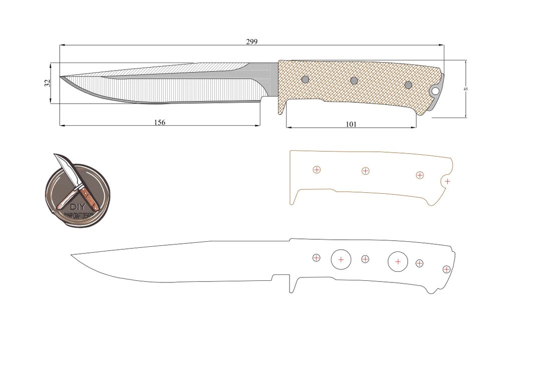 Precision Knife Making Template Chef #39 s Blade Digital Design in PDF Precision Knife Making Template Chef #39 s Blade Digital Design in PDF