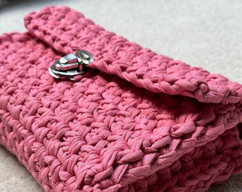 Large Crochet Clutch Bag