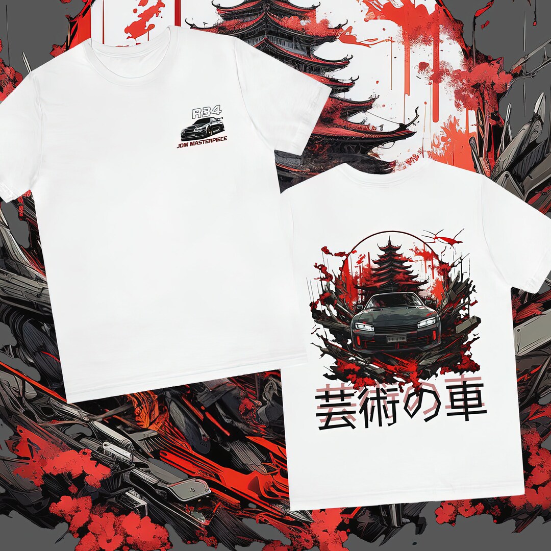 Japanese JDM Car Shirt Nissan Skyline R34 GTR T-shirt - Etsy