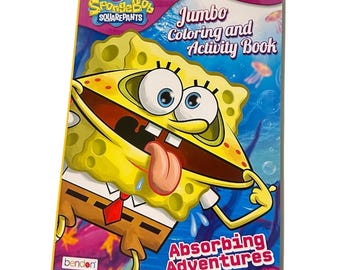 Spongebob Squarepants Blast off Splash Down Colouring Book Coin Reveal ...