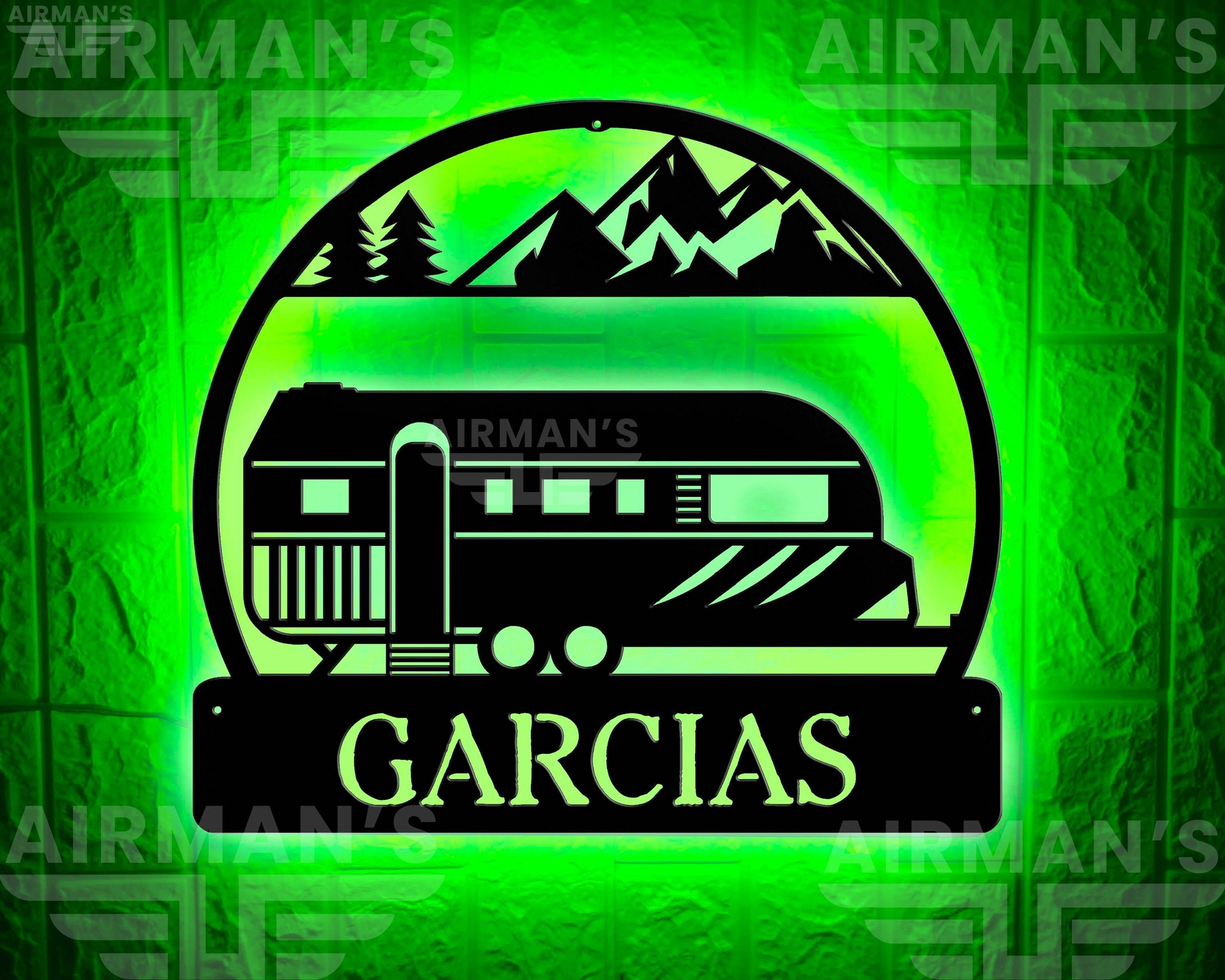 Custom Rv 5th Wheel Led Name Sign, Personalized Rv Camping Neon Led ...