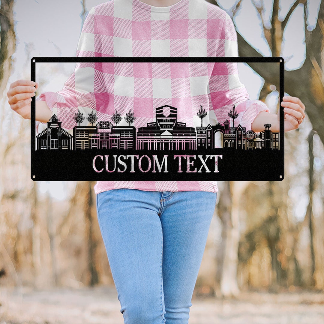 Moreno Valley Skyline Metal Art California Wall Sign Cityscape Metal