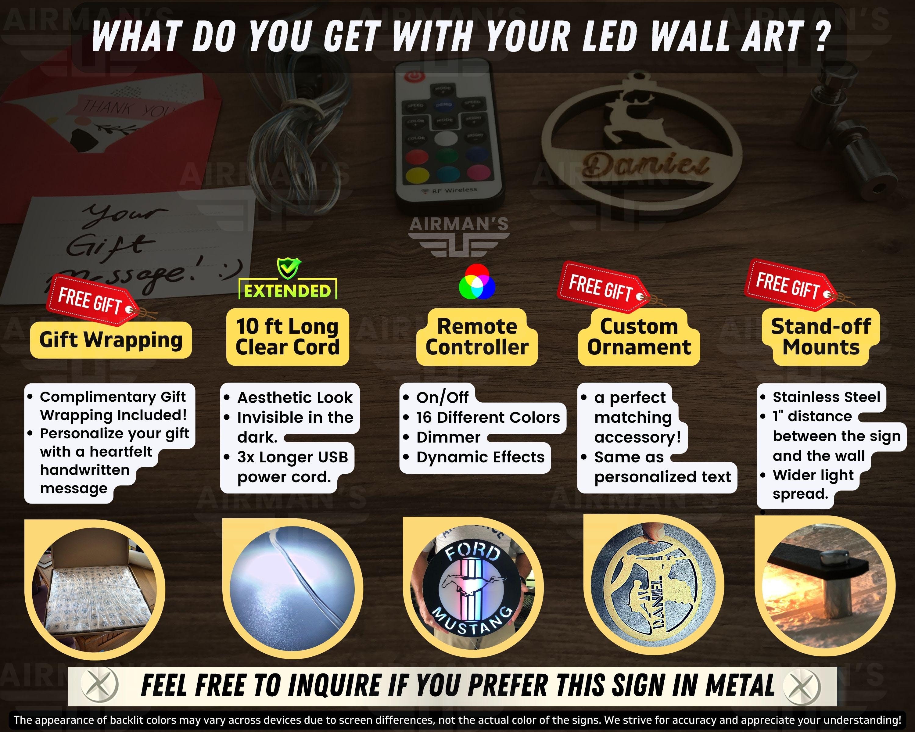 Personalized Jet Ski LED Name Sign, Neon Wall Art, Christmas Jetski