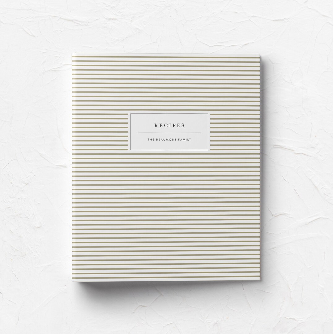 Custom Recipe Binder, Personalized 3-ring Binder, Recipe Organization ...