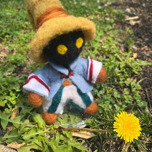 Vivi Ornitier Final Fantasy IX Posable Needle Felted Figure