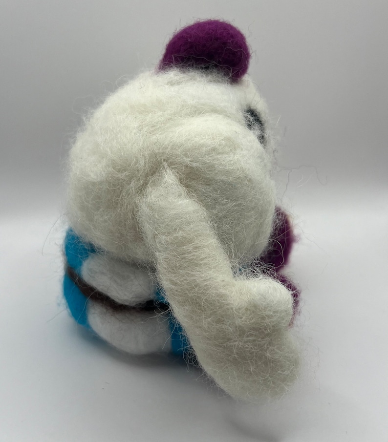 mallow super mario rpg posable needle felt doll side