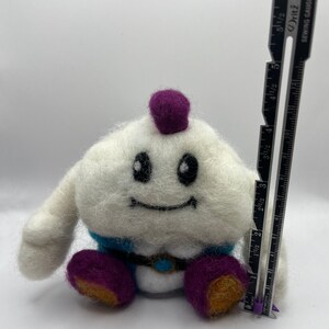 mallow super mario rpg posable needle felt doll scale