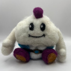 mallow super mario rpg posable needle felt doll front