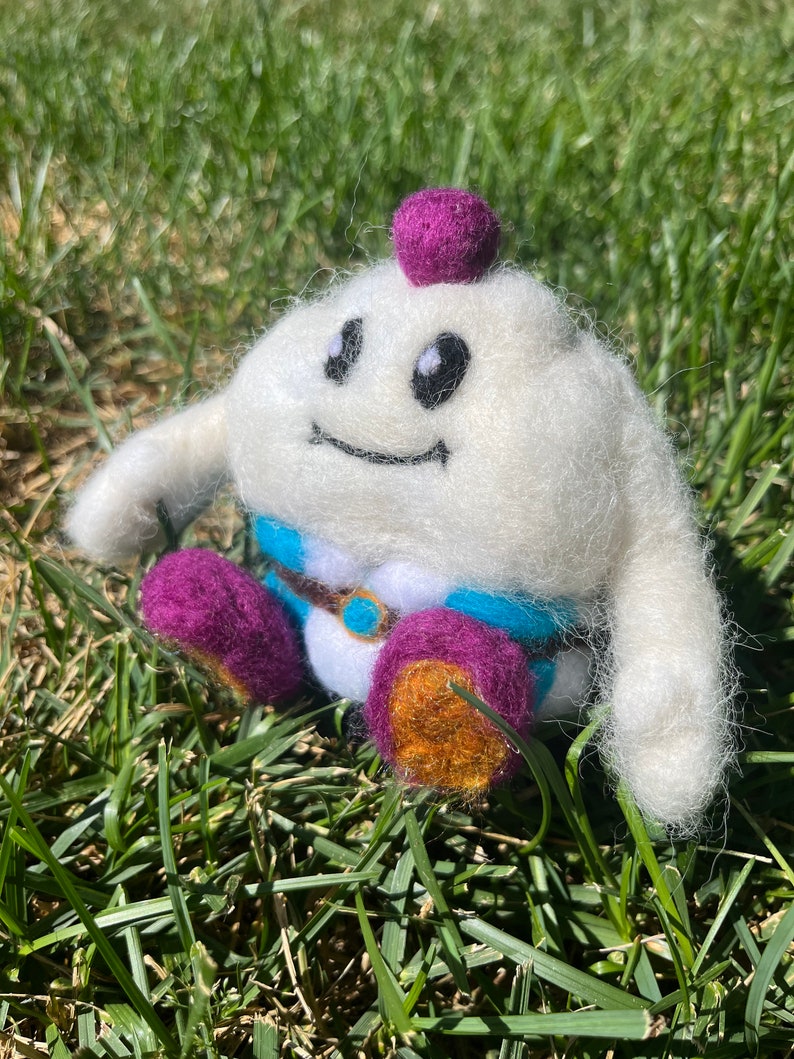 mallow super mario rpg posable needle felt doll lifestyle