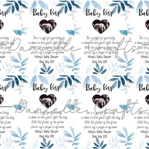 Baby Shower Favour tag