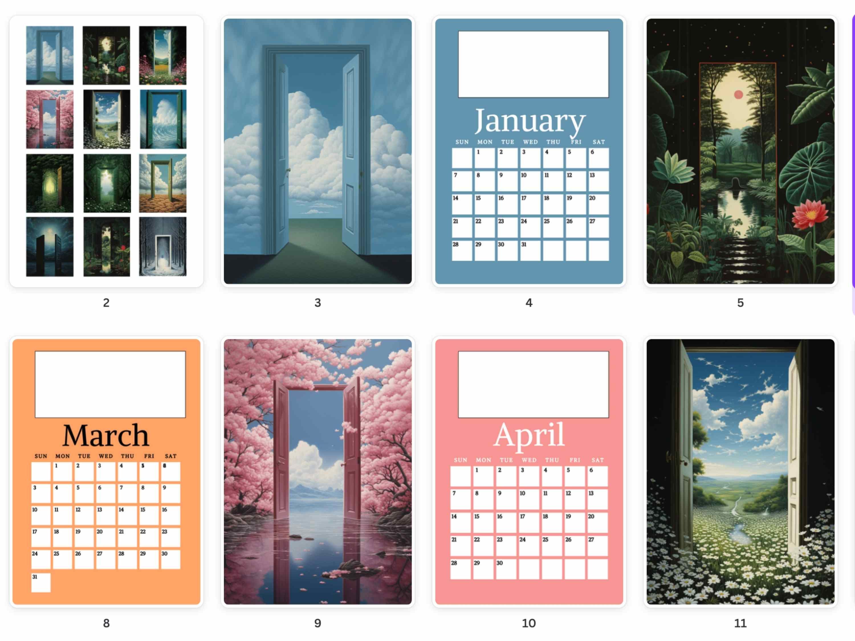 2024 Fantasy Wall Calendar 2024 Illustrated Wall Calendar Dream Art ...