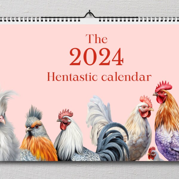 2024 Chicken Calendar Etsy