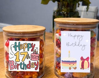 Tarros de dulces personalizados