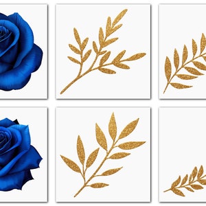 Blue Roses Overlay DIY - 5x7