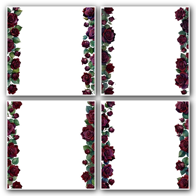 12x12 Roses Border 12x12