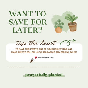 Want to save for later? Tap the heart to save this item to one of your collections and make sure to follow us to hear about any special sales! Add to collection