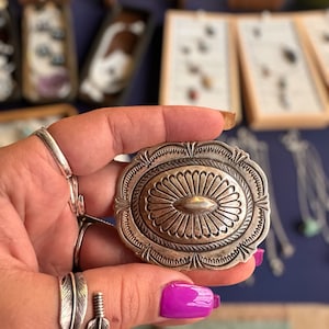 Sterling silver belt buckle