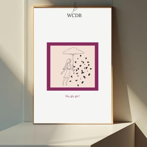 Purple Minimalist Wall Art Printable,Feminine Motivational Poster Set of 4, Soft Girl Aesthetic Decor, Lavender Boho Wall Art, Dig Download