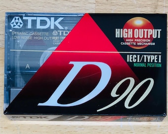 TDK Dynamic Cassette Tapes D90 - Set of 3 - High Output Type 1 -  Unopened Packages - New Old Stock