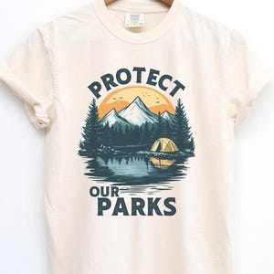 Protect Our National Parks Shirt, Protect Our Parks Tee, Nature Conservation, Environmental Awareness, Save Our Parks Shirt, Retro, Vintage
