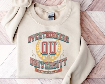 Rolig tröja för universitetsstudenter, rolig tröja, skämtgåva, rolig tröja för kvinnor, överdimensionerad tröja