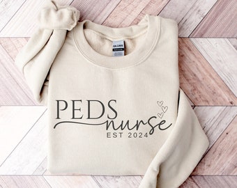 Pediatric Nurse Sweatshirt Pediatric RN Gifts Peds Nurse Crewneck Gift for Peds Nurse Practitioner RN Gift Future Nurse