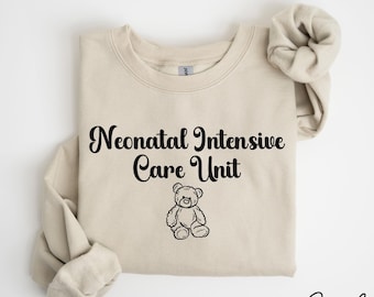 Nicu Nurse Unisex Sweatshirt, Neonatal ICU Nurse Sweater, Neugeborenen Krankenschwester Crewneck, Neugeborenen Intensivstation Krankenschwester Praktiker Geschenk
