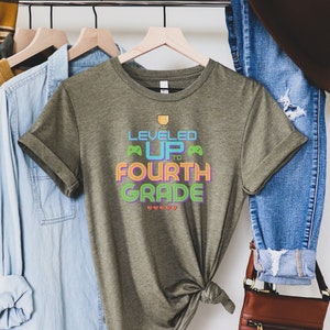 Fourth Grade Teacher Shirt, 4th Grade Teacher Shirt, First Day of School Shirt, Back To School Shirt, Fourth Grade Shirts, Level Up Grade