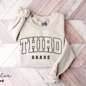 Dritte Klasse Lehrer Sweatshirt, erster Tag der Schule, 3.Klasse Lehrer Sweatshirt, Team der dritten Klasse, Lehrerkader Crew, zurück in die Schule