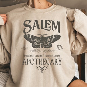 Salem Apothecary Sweatshirt, Halloween Sweatshirt, Salem Witches Shirt, 1692 Shirt, Spooky Season, Fall Sweatshirt, Salem Witch Sweatshirt